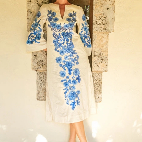 Mestiza New York Dresses & Skirts - Mestiza Ines Caftan Midi Dress Small